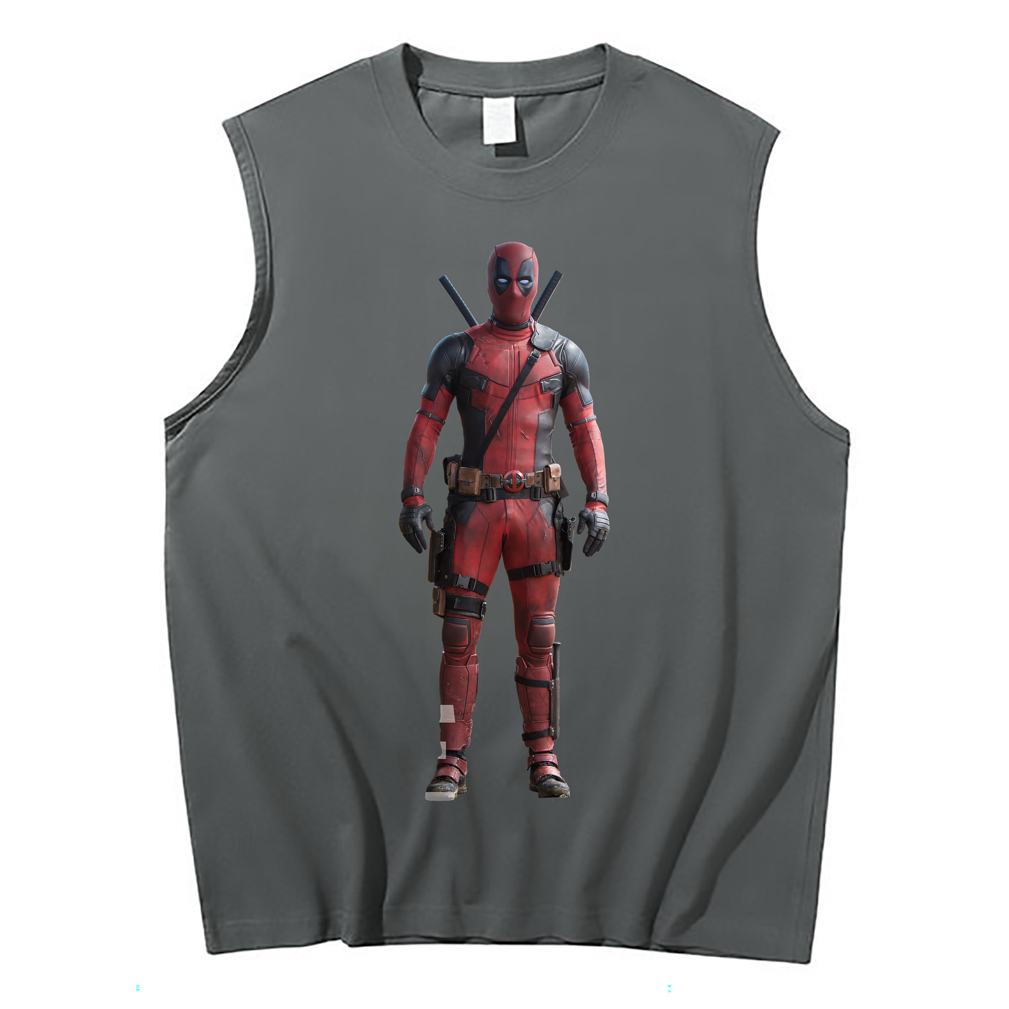 （画像用） Deadpool デッドプール コットン100％タンクトップ（フロントプリント）